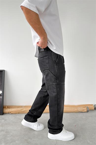 Füme Patch Detaylı Baggy Pantolon