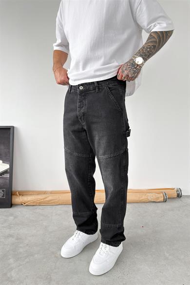 Füme Patch Detaylı Baggy Pantolon