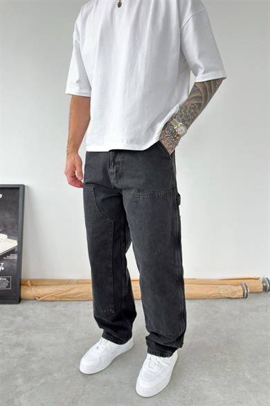 Füme Patch Tasarım Detaylı Ekstra Bol Baggy Pantolon