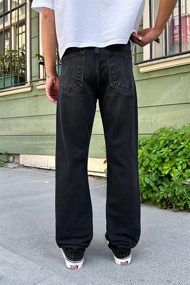 Füme Soft Minimal Yırtık Detay 3Z DL Baggy Pantolon