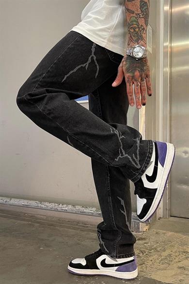 Füme Yıldırım Detay Dif Loose Fit Jean