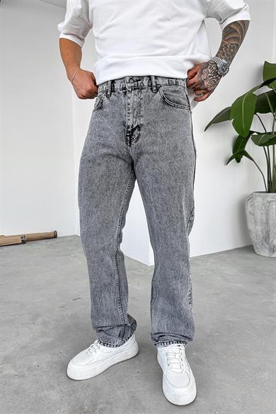 Gri Basic Baggy Pantolon