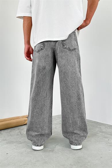 Gri Basic Old School Baggy Pantolon