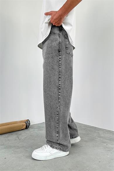 Gri Basic Old School Baggy Pantolon