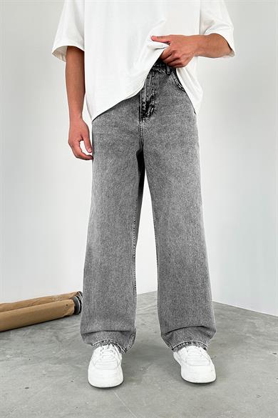 Gri Basic Old School Baggy Pantolon