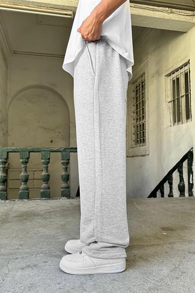 Gri Basic OUTPLENTY PREMİUM Paçası Ayarlanabilir Baggy Eşofman