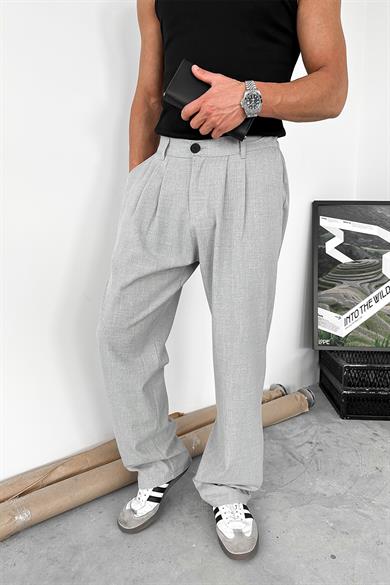 Gri Basic Premium Kumaş Pantolon