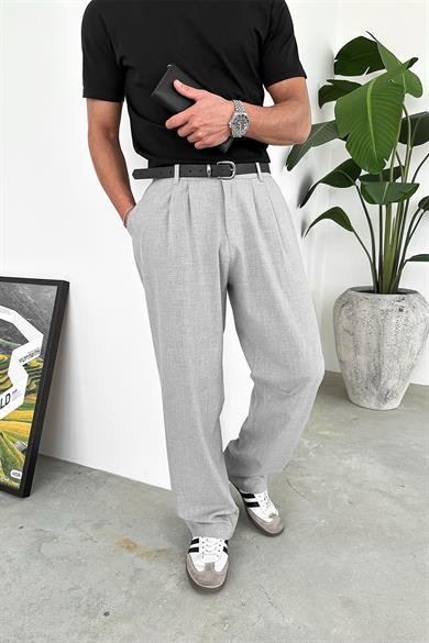 Gri Basic Premium Kumaş Pantolon