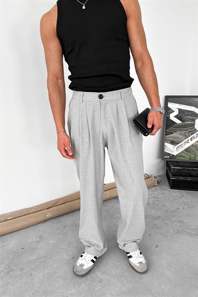 Gri Basic Premium Kumaş Pantolon