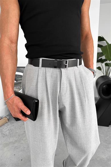 Gri Basic Premium Kumaş Pantolon