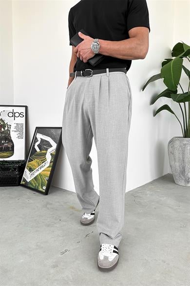 Gri Basic Premium Kumaş Pantolon