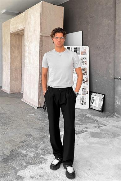 Gri Basic Premium Regular Fit Tişört