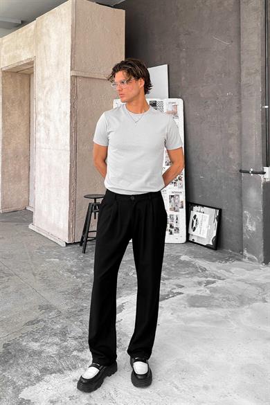 Gri Basic Premium Regular Fit Tişört