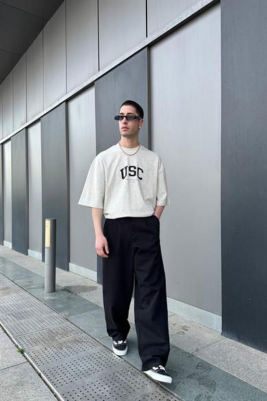 Gri Basic Usc BS Oversize Tişört