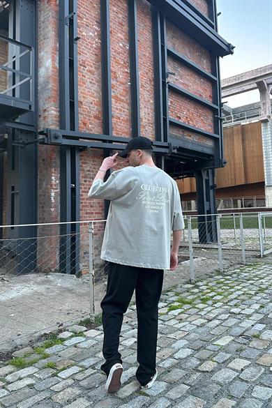 Gri Club 1984 OUTPLENTY PREMİUM Oversize Tişört