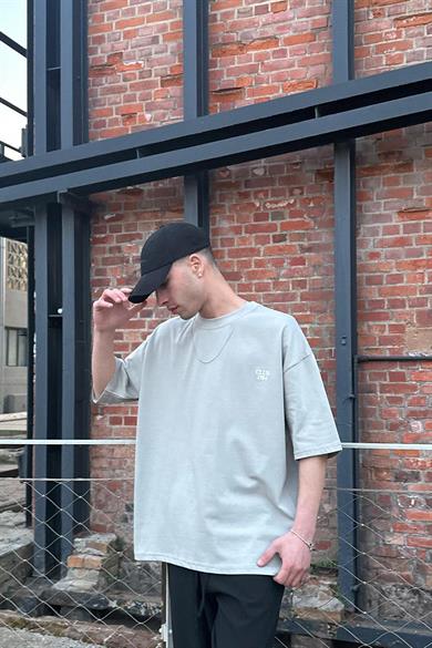 Gri Club 1984 OUTPLENTY PREMİUM Oversize Tişört
