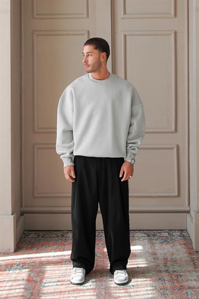 Gri Cozy Basic Oversize Sweat