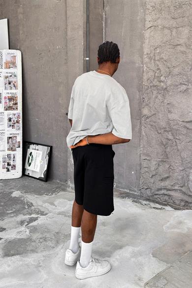 Gri Cozy Basic Oversize Tişört