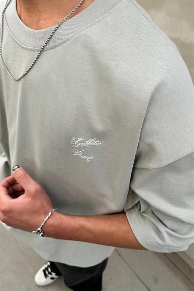 Gri Dreams OUTPLENTY PREMİUM Oversize Tişört