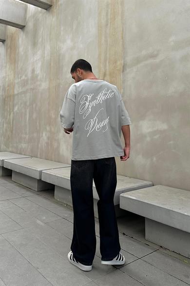 Gri Dreams OUTPLENTY PREMİUM Oversize Tişört