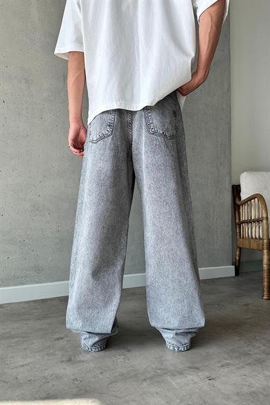 Gri Kar Yıkama R24 DL Old School Baggy Pantolon