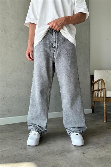 Gri Kar Yıkama R24 DL Old School Baggy Pantolon