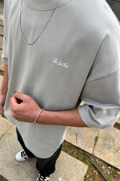 Gri Last Peak OUTPLENTY PREMİUM Oversize Tişört
