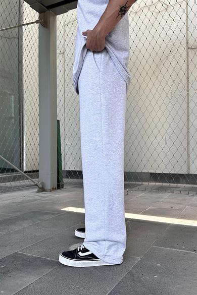 Gri Melanj 350GSM OUTPLENTY PREMİUM Paçası Ayarlanabilir Baggy Eşofman