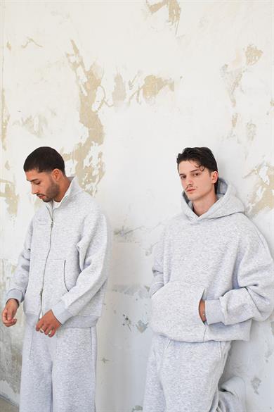 Gri Melanj Cozy Basic Oversize Sweatshirt