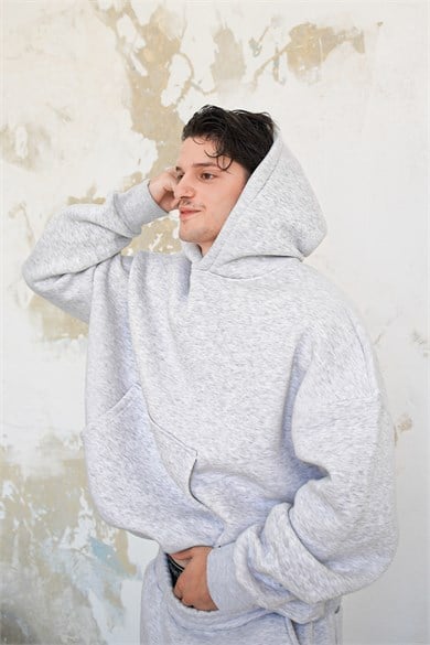 Gri Melanj Cozy Basic Oversize Sweatshirt