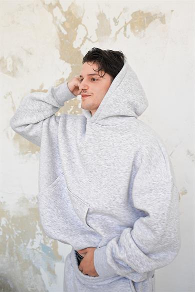 Gri Melanj Cozy Basic Oversize Sweatshirt