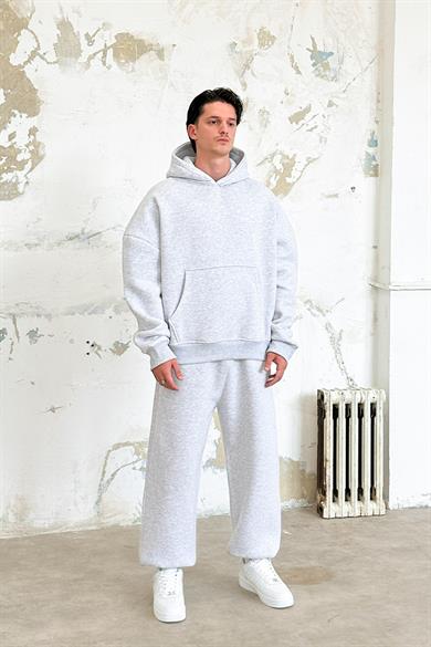 Gri Melanj Cozy Basic Oversize Sweatshirt