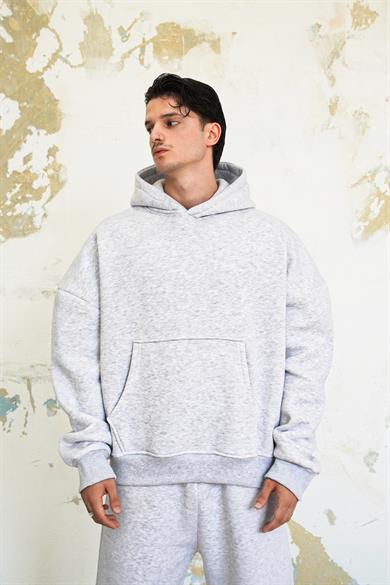 Gri Melanj Cozy Basic Oversize Sweatshirt