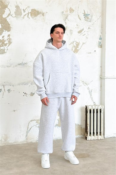 Gri Melanj Cozy Basic Oversize Sweatshirt