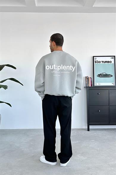 Gri Minimalism Oversize Sweatshirt