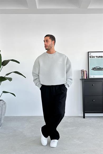 Gri Minimalism Oversize Sweatshirt