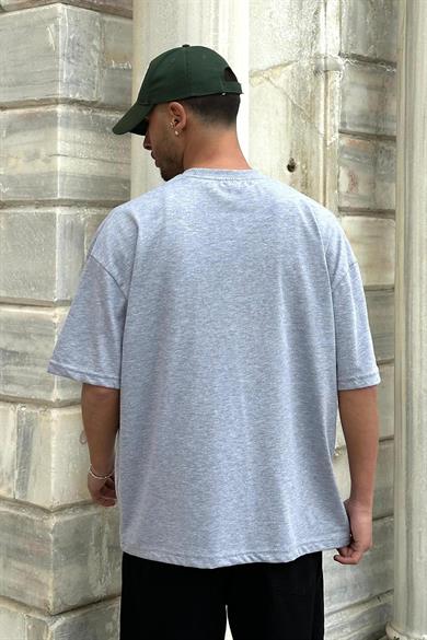 Gri New Orleans 01 PM Oversize Tişört