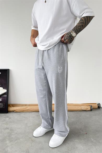 Gri PLM Nakışlı Baggy Eşofman