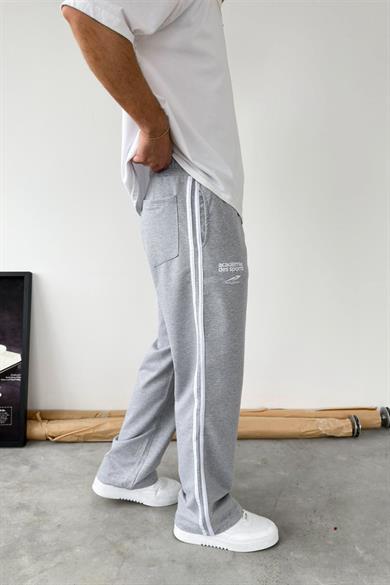 Gri PLM Nakışlı Baggy Eşofman