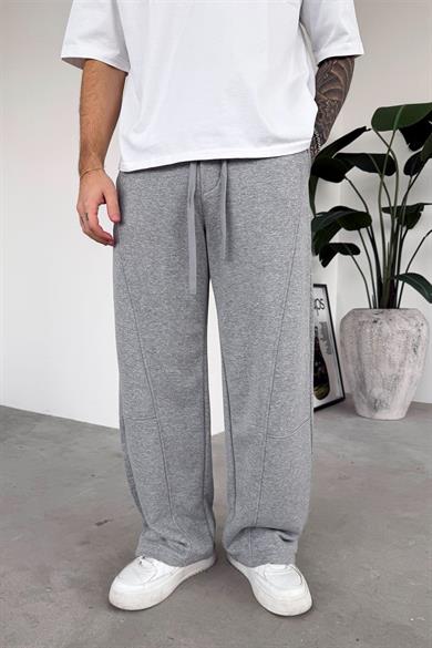 Gri Premium Patch Detay Baggy Eşofman