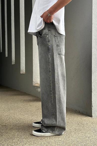 Gri Soft Degrade  023 GD Ekstra Bol Baggy Pantolon