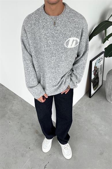 Gri Soft Premium Oversize Kazak