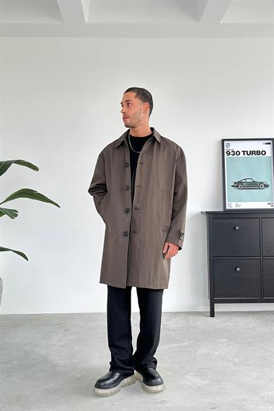 Haki Basic Oversize Trençkot