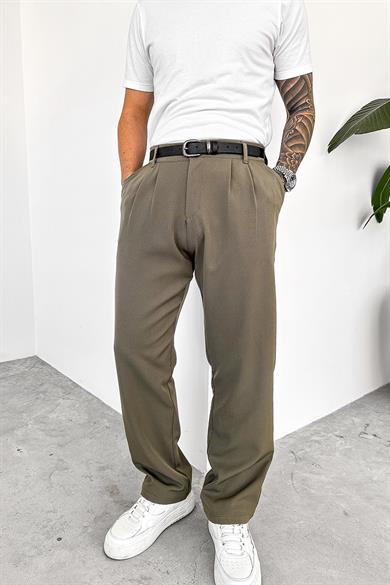 Haki Basic Premium Kumaş Pantolon