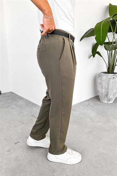 Haki Basic Premium Kumaş Pantolon