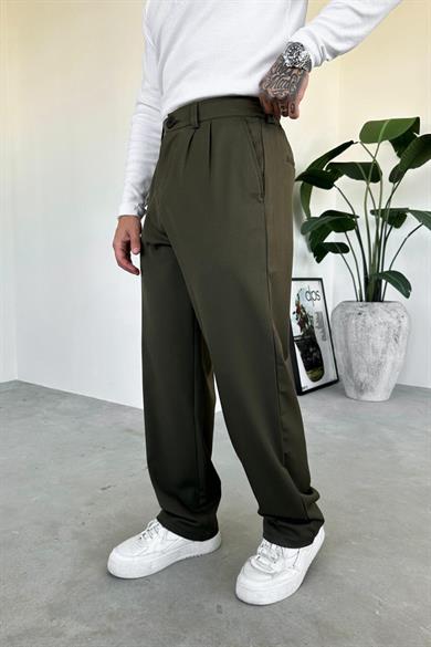 Haki Basic Premium Kumaş Pantolon