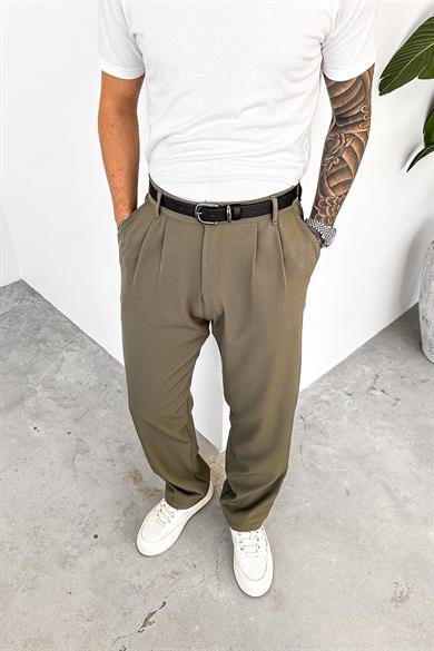 Haki Basic Premium Kumaş Pantolon