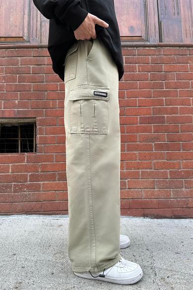 Haki Kargo Cepli DL Ayarlanabilir Baggy Pantolon