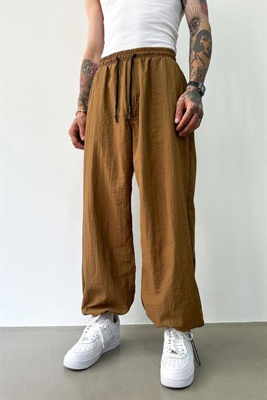 Hardal Haki GRJ Paça Ayarlanabilir Paraşüt Baggy Pantolon
