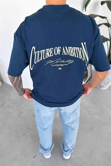 İndigo Culture Baskılı Oversize Tişört